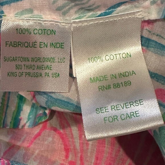 EUC Lilly Pulitzer Amelia Island Tunic Oh Shello Size XXS - Picture 6 of 7